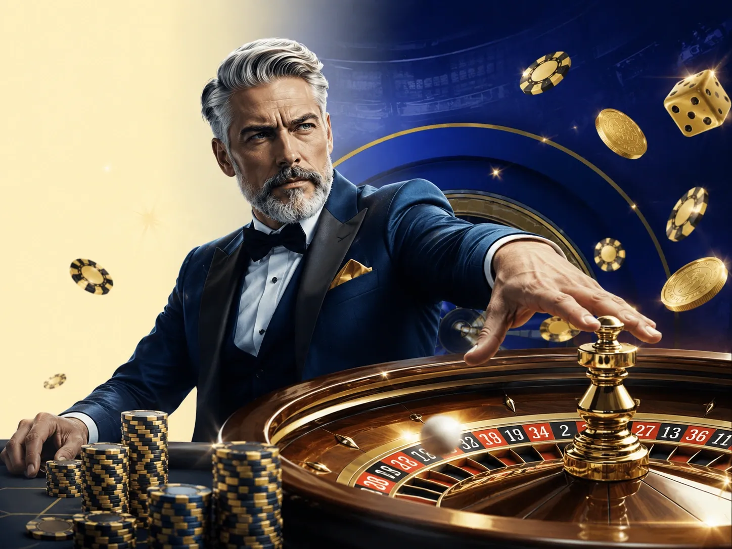 Premium roulette table golden fortune